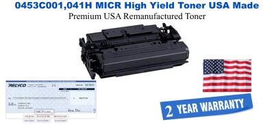 0453C001,041H MICR USA Made Remanufactured toner