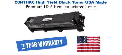 20N1HK0 High Yield Black Premium USA Remanufactured Brand Toner