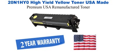 20N1HY0 High Yield Yellow Premium USA Remanufactured Brand Toner