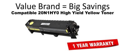 20N1HY0 High Yield Yellow Compatible Value Brand Toner