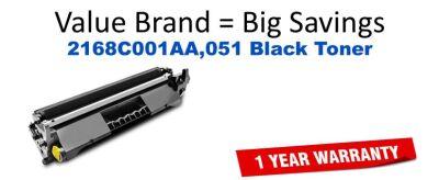 2168C001AA,051 Black Compatible Value Brand toner