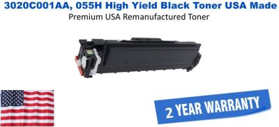 3020C001AA, 055H High Yield Black Premium USA Remanufactured Brand Toner