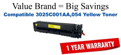 3025C001AA,054 Yellow High Yield Compatible Value Brand toner