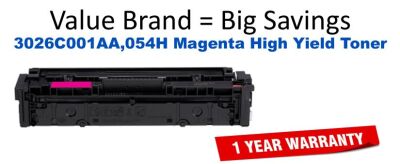 3026C001AA,054 Magenta High Yield Compatible Value Brand toner