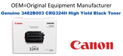 3482B001AA, CRG324 II, 324X Black Genuine Canon toner