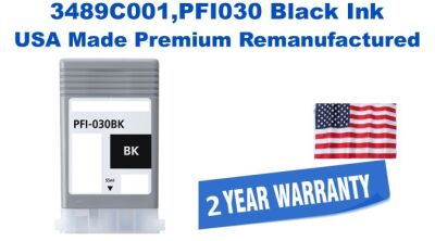 3489C001,PFI030 Black Premium USA Made Remanufactured ink
