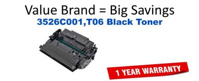 3526C001,T06 Black Compatible Value Brand toner