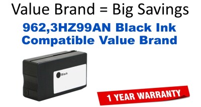962,3HZ99AN Black Compatible Value Brand ink