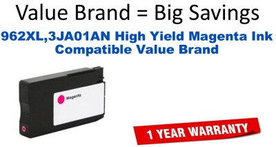 962XL,3JA01AN High Yield Magenta Compatible Value Brand ink