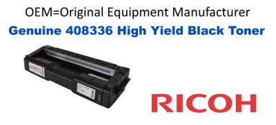 408336 Genuine High Yield Black Ricoh  Toner