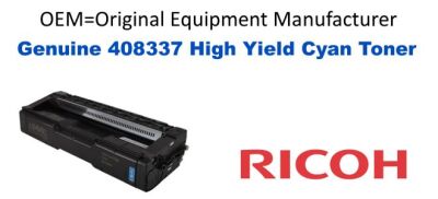 408337 Genuine High Yield Cyan Ricoh  Toner
