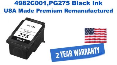4982C001,PG275 Black Premium USA Made Remanufactured ink