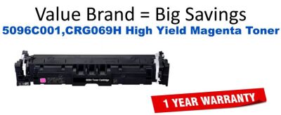 5096C001,CRG069H High Yield Magenta Compatible Value Brand toner