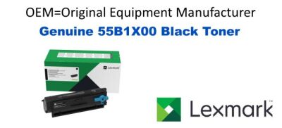 55B1X00 Genuine Extra High Yield Black Lexmark Toner