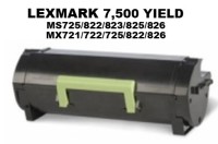 Lexmark 58D1000 Black Remanufacutured Toner 7,500 Yield