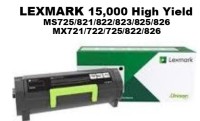 Genuine Lexmark 58D1H00 Black High Yield Toner 15,000 Yield