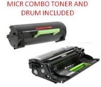 Lexmark 60F1H00 Black High Yield Reman MICR Toner/Drum Combo 10K