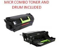 Lexmark 62D1H00 Black High Yield Reman MICR Toner/Drum Combo 25K