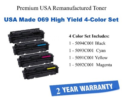69 Premium USA Remanufactured Brand  4-Color High Yield