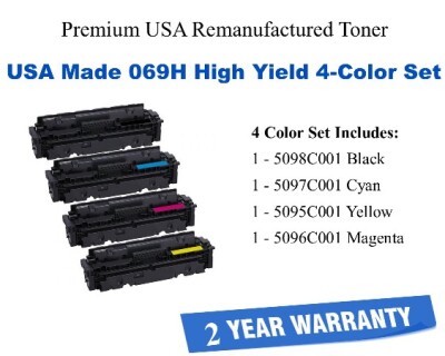 069H Premium USA Remanufactured Brand  4-Color High Yield