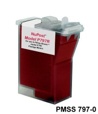 Pitney Bowes #797 Red Remanufactured Brand Postage Meter Cartridge