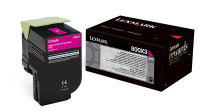 Genuine Lexmark 80C0X30 Magenta Extra High Yield Toner 800X3 4K Yield