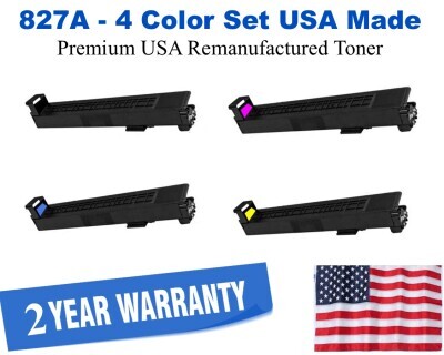827A Series 4-Color Set Premium USA Made Remanufactured HP toner CF300A,CF301A,CF302A,CF303A