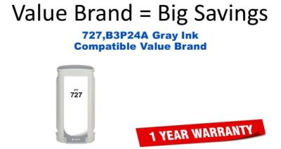 727,B3P24A Gray Compatible Value Brand ink