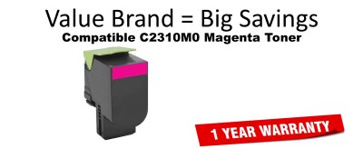 C2310M0 Magenta Compatible Value Brand Toner