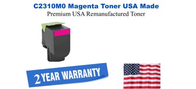 C2310M0 Magenta Premium USA Remanufactured Brand Toner