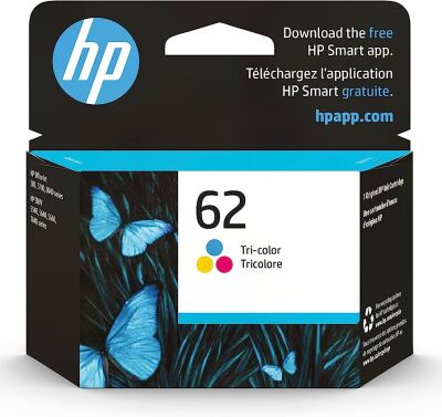 C2P06AN,#62 Genuine Tri-Color HP Ink