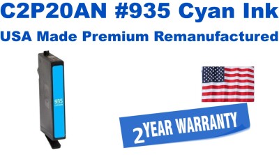 C2P20AN,#935 Cyan Premium USA Made Remanufactured ink