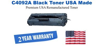 C4092A,92A Black Premium USA Remanufactured Brand Toner