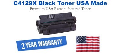 C4129X,29X High Yield Black Premium USA Remanufactured Brand Toner