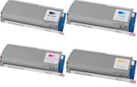 Okidata C7100 New Generic Brand 4 Color Set (K,C,M,Y) Toner Cartridge