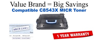 C8543X,43X MICR Compatible Value Brand toner