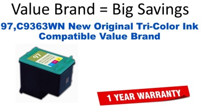 97,C9363WN New Original Tri-Color Compatible Value Brand ink