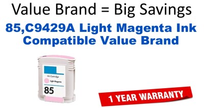 85,C9429A Light Magenta Compatible Value Brand ink