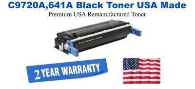 C9720A,641A Black Premium USA Remanufactured Brand Toner