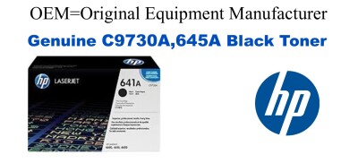 C9730A,645A Genuine Black HP Toner