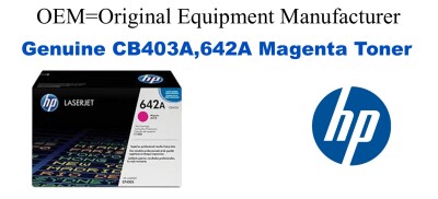 CB403A,642A Genuine Magenta HP Toner