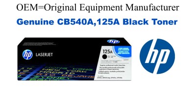 CB540A,125A Genuine Black HP Toner