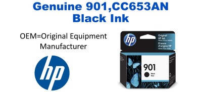 901,CC653AN Genuine Black HP Ink