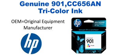 901,CC656AN Genuine Tri-Color HP Ink
