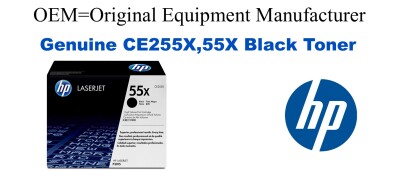 CE255X,55X Genuine High Yield Black HP Toner