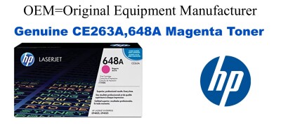 CE263A,648A Genuine Magenta HP Toner
