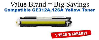 CE312A,126A Yellow Compatible Value Brand toner