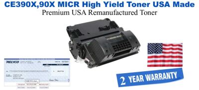 CE390X,90X MICR USA Made Remanufactured toner