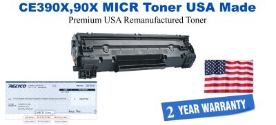 CE390X,90X High Yield Black Premium USA Remanufactured Brand Toner