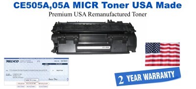 CE505A,05A MICR USA Made Remanufactured toner